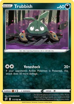 Pokemon Rebel Clash Trubbish - 117