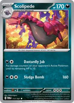 Pokemon Twilight Masquerade Scolipede - 117