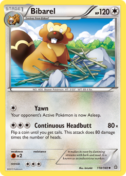 Pokemon Primal Clash Bibarel - 118