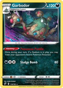 Pokemon Rebel Clash Garbodor - 118