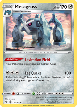 Pokemon Vivid Voltage Metagross - 118