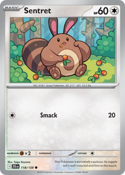 Pokemon Journey Together Sentret - 118