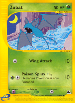 Pokemon Skyridge Zubat - 118