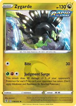 Pokemon Evolving Skies Zygarde - 118