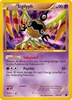 Pokemon Plasma Freeze Sigilyph - 118