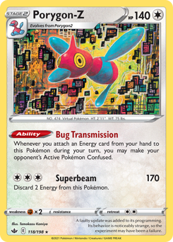 Pokemon Chilling Reign Porygon-Z - 118