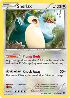 Pokemon BREAKthrough Snorlax - 118