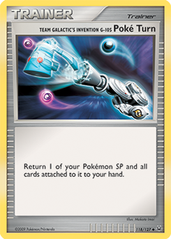 Pokemon Platinum Team Galactic's Invention G-105 Poké Turn - 118