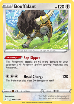 Pokemon Battle Styles Bouffalant - 118