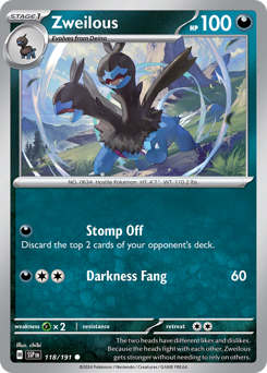 Pokemon Surging Sparks Zweilous - 118