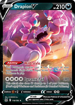 Pokemon Lost Origin Drapion V - 118