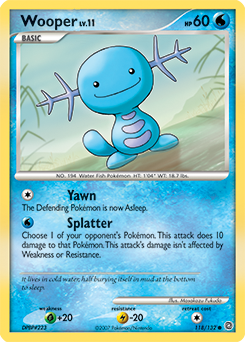 Pokemon Secret Wonders Wooper - 118