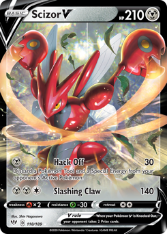 Pokemon Darkness Ablaze Scizor V - 118
