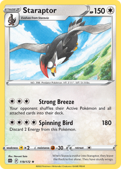 Pokemon Brilliant Stars Staraptor - 119