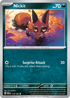Pokemon Paradox Rift Nickit - 119