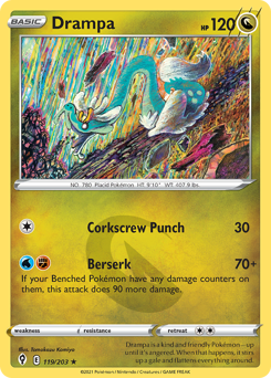 Pokemon Evolving Skies Drampa - 119