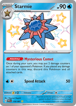 Pokemon Paldean Fates Starmie - 119