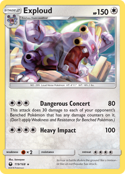 Pokemon Celestial Storm Exploud - 119