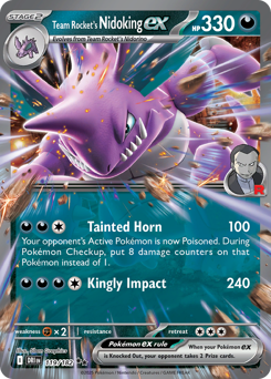Pokemon Destined Rivals Team Rocket's Nidoking ex - 119
