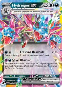 Pokemon Surging Sparks Hydreigon ex - 119