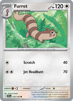 Pokemon Journey Together Furret - 119