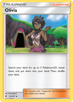 Pokemon Burning Shadows Olivia - 119