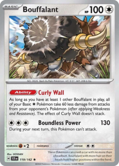 Pokemon Stellar Crown Bouffalant - 119
