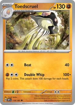 Pokemon Obsidian Flames Toedscruel - 119