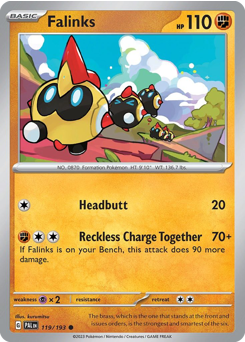 Pokemon Paldea Evolved Falinks - 119