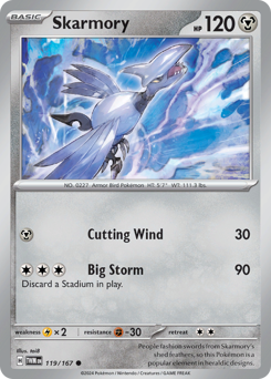 Pokemon Twilight Masquerade Skarmory - 119