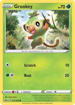 Pokemon Sword & Shield Grookey - 11