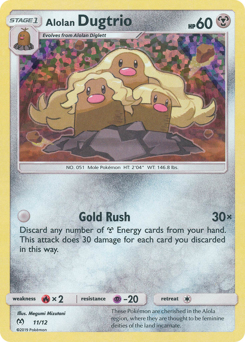Pokemon McDonald's Collection 2019 Alolan Dugtrio - 11
