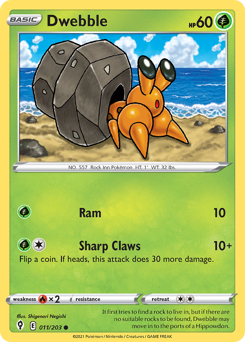 Pokemon Evolving Skies Dwebble - 11