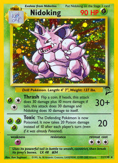 Pokemon Base Set 2 Nidoking - 11