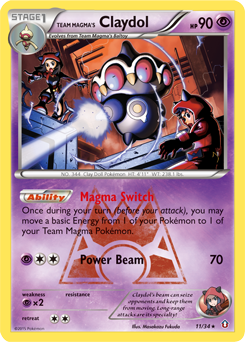 Pokemon Double Crisis Team Magma's Claydol - 11