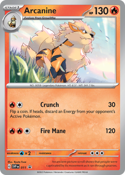 Pokemon Scarlet & Violet Black Star Promos Arcanine - 11