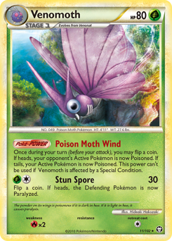 Pokemon HS—Triumphant Venomoth - 11