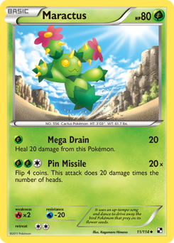 Pokemon Black & White Maractus - 11