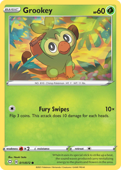 Pokemon Shining Fates Grookey - 11