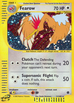 Pokemon Expedition Base Set Fearow - 11
