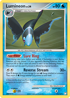 Pokemon Mysterious Treasures Lumineon - 11