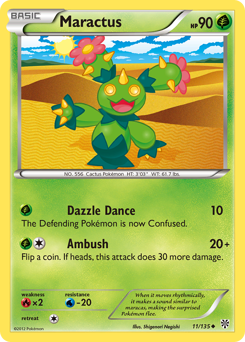 Pokemon Plasma Storm Maractus - 11