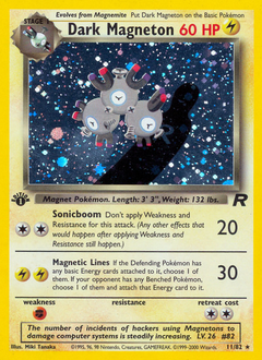 Pokemon Team Rocket Dark Magneton - 11