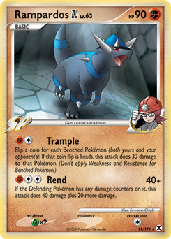 Pokemon Rising Rivals Rampardos GL - 11