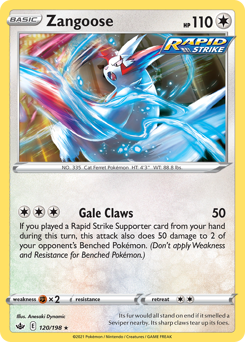 Pokemon Chilling Reign Zangoose - 120