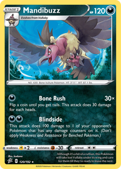 Pokemon Rebel Clash Mandibuzz - 120