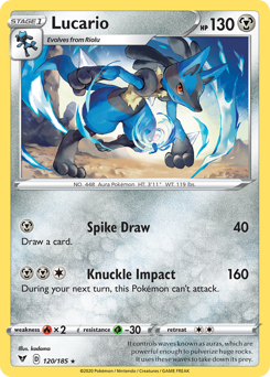 Pokemon Vivid Voltage Lucario - 120