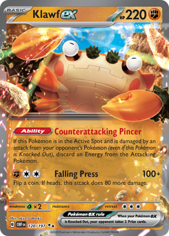Pokemon Obsidian Flames Klawf ex - 120