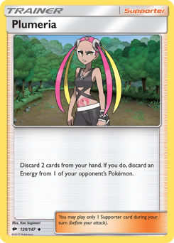 Pokemon Burning Shadows Plumeria - 120