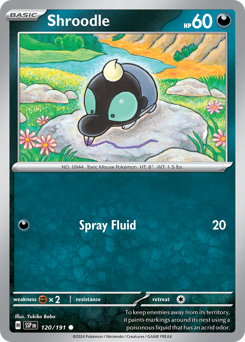 Pokemon Surging Sparks Shroodle - 120